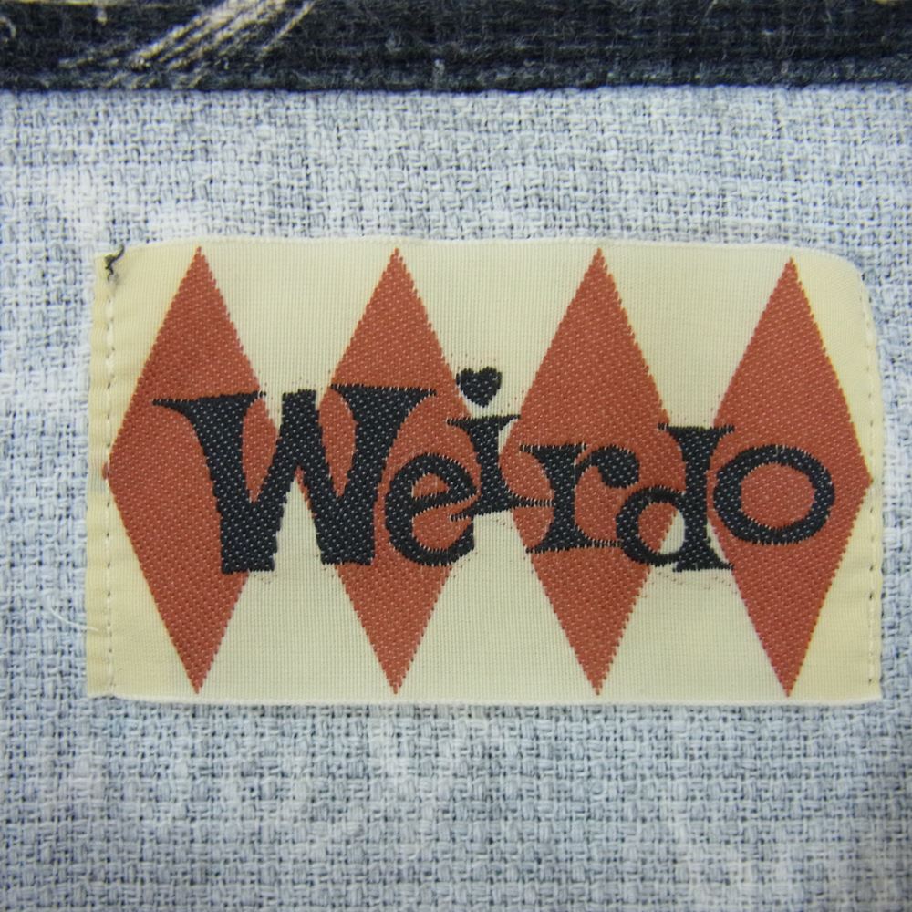 WEIRDO ウィアード 15SS WRD-15-SS-21 Scribbled S/SH ポケット 総柄 半袖 シャツ ブラック系 M【中古】