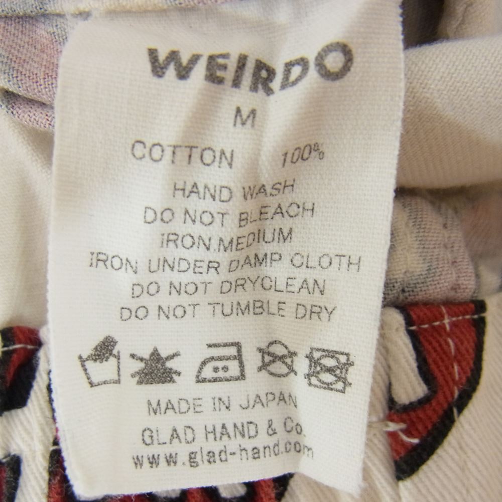 WEIRDO ウィアード 16SS WRD-16-SS-03 WRD JACKET 総柄 ワーク ジャケット ホワイト系 M【中古】