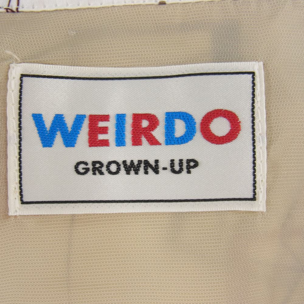 WEIRDO ウィアード 20SS WRD-20-SS-05 ATOMIC HOODIE アトミック 総柄 プリント フード ジャケット ホワイト系 ブラウン系 M【中古】
