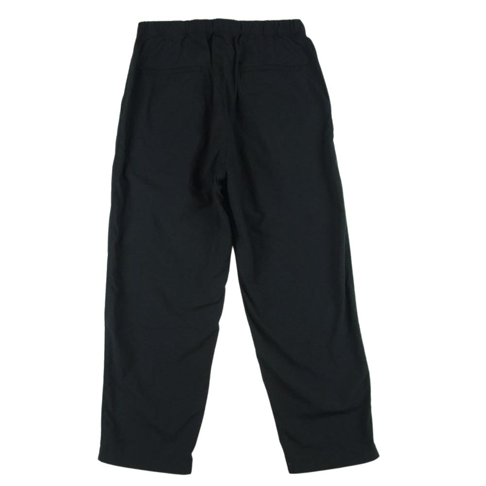 スティーブンアラン 8114-173-0880 NYLON OX 2PLEATED EASY PANTS ナイロン ツープリーツ イージー パンツ ブラック系 L【中古】