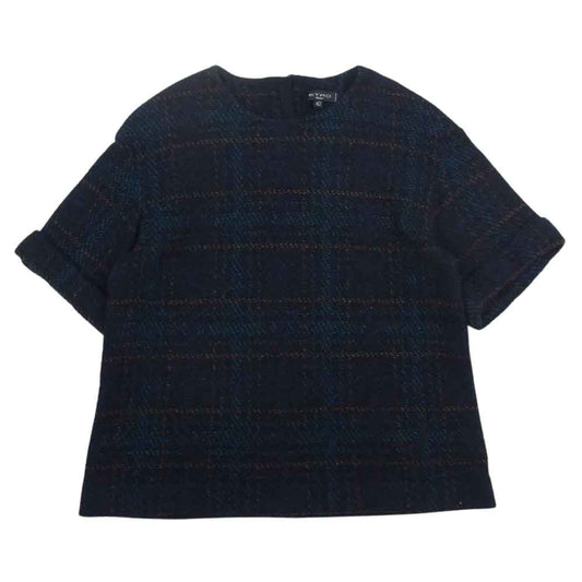 ETRO エトロ 162-18617-0638 半袖 ニット 背面ジップ マルチカラー系 42【中古】