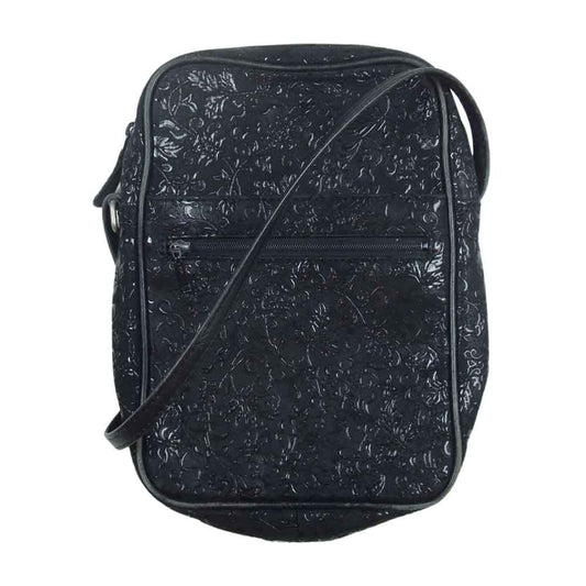 印傳屋 ショルダー ミニ バッグ 総柄 ブラック ブラック系【中古】