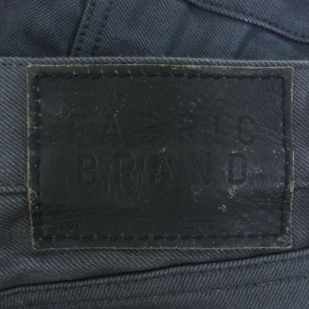 ファブリック ブランド 412060091-2084 日本製 ボタンフライ テーパード デニム パンツ チャコール系 30【中古】