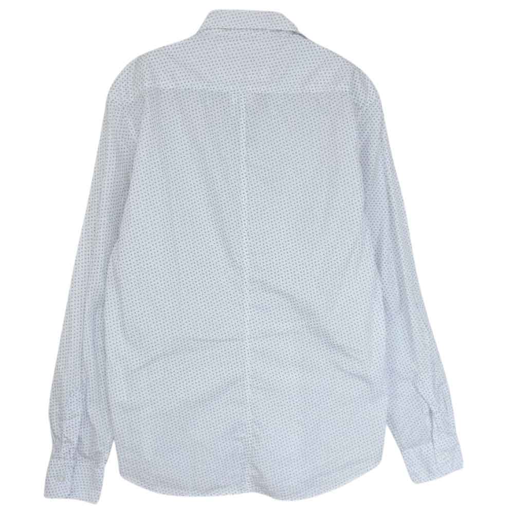 フランクアンドアイリーン ハート 総柄 コットン シャツ 長袖 ホワイト系 XS【中古】