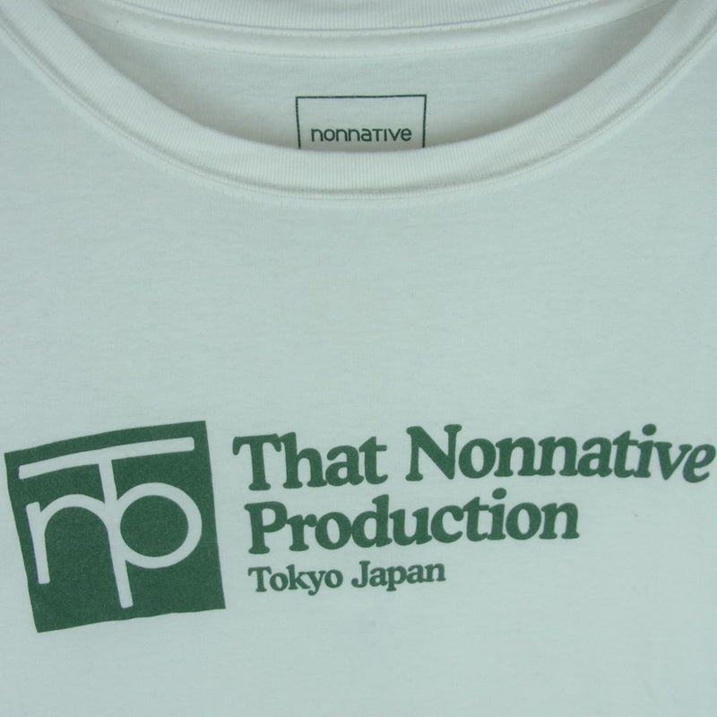 nonnative ノンネイティブ 20SS NN-T3758 UNIVERSITY TEE Tシャツ 半袖 コットン 日本製 ホワイト系 2【中古】