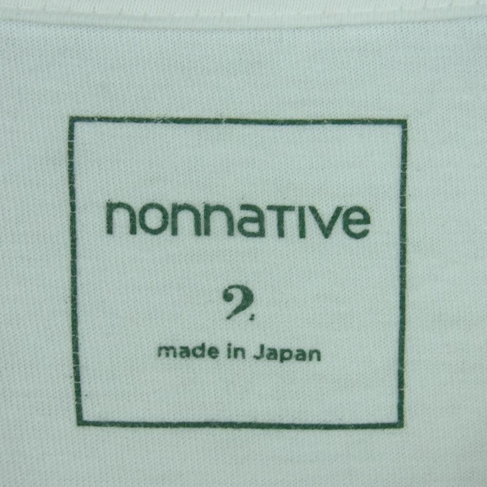 nonnative ノンネイティブ 20SS NN-T3758 UNIVERSITY TEE Tシャツ 半袖 コットン 日本製 ホワイト系 2【中古】
