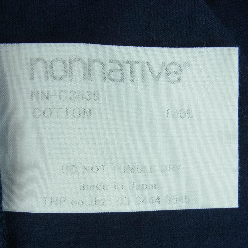 nonnative ノンネイティブ 19SS NN-C3539 CLERK S/S TEE COTTON JERSEY HEAVY WEIGHT カットソー 半袖 Tシャツ ネイビー系 2【中古】