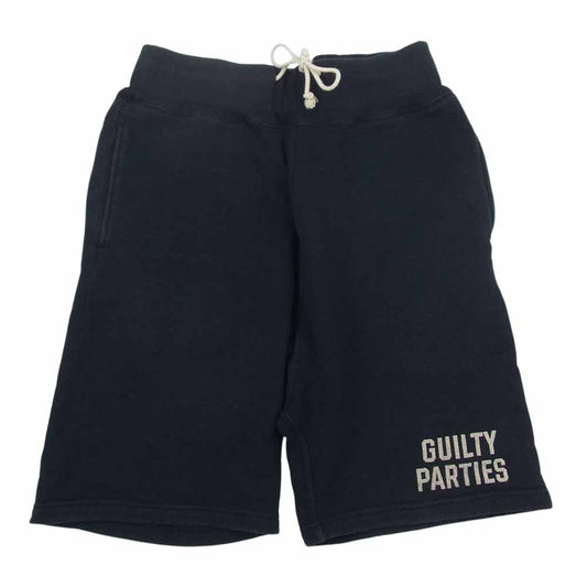 WACKO MARIA ワコマリア GUILTY PARTIES プリント スウェット ショート パンツ ネイビー系 S【中古】