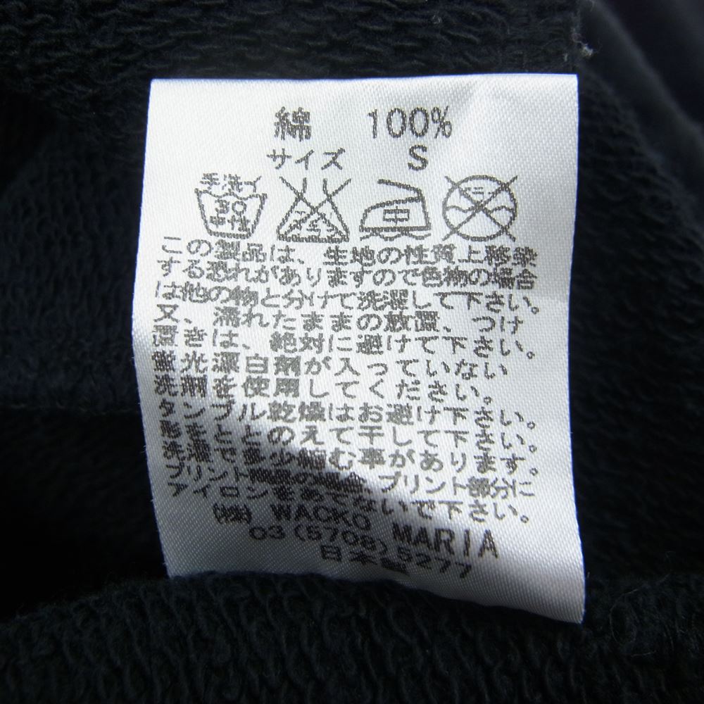WACKO MARIA ワコマリア GUILTY PARTIES プリント スウェット ショート パンツ ネイビー系 S【中古】