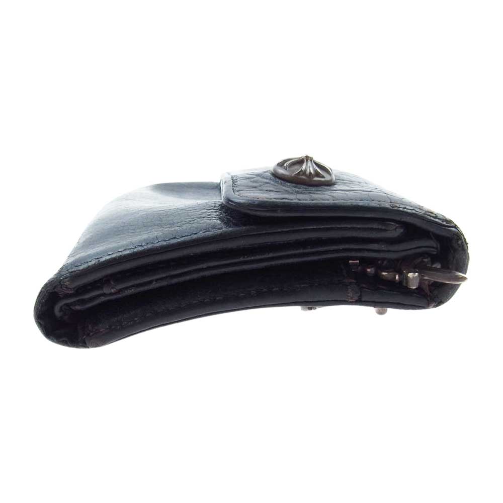 CHROME HEARTS クロムハーツ（原本無） WAVE CROSS BALL ウェーブ クロスボール ウォレット ブラック系【中古】