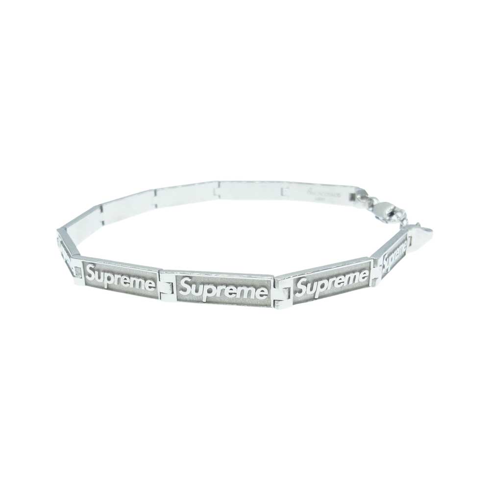 Supreme シュプリーム 23SS × Jacob & Co Logo Link Bracelet Sterling Silver ジェイコブ ロゴ リング ブレスレット スターリング シルバー  シルバー系【新古品】【未使用】【中古】