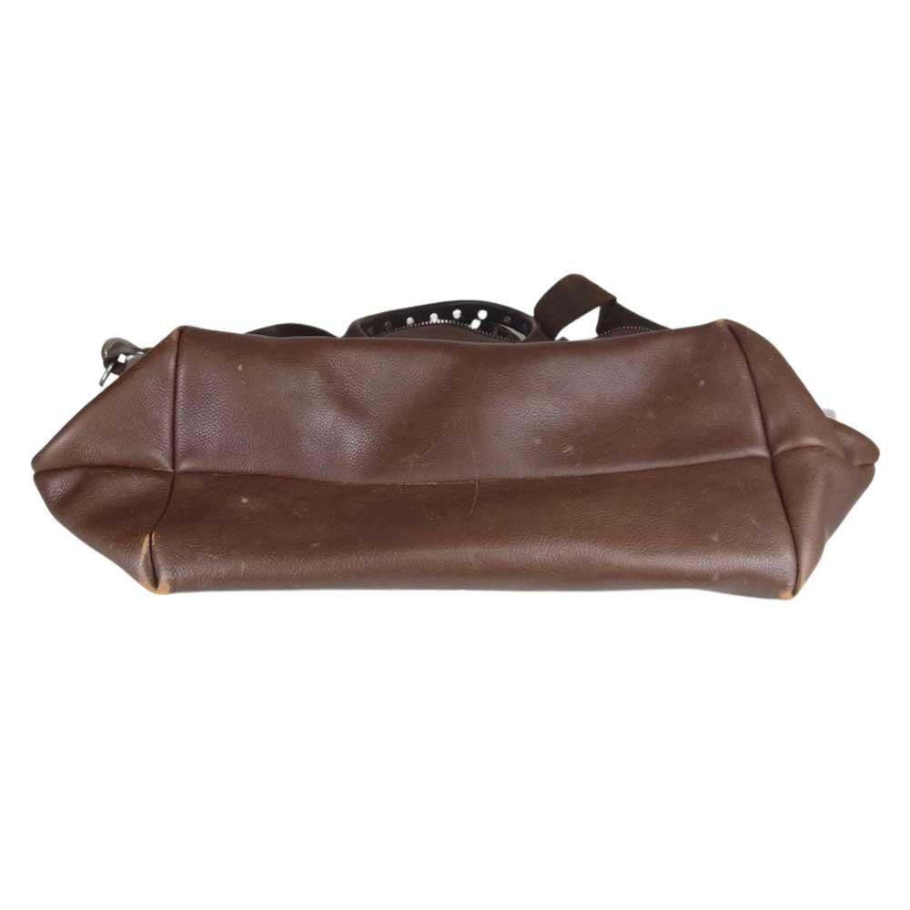 ディーン ２WAY レザー ショルダー ハンドバッグ ブラウン系【中古】