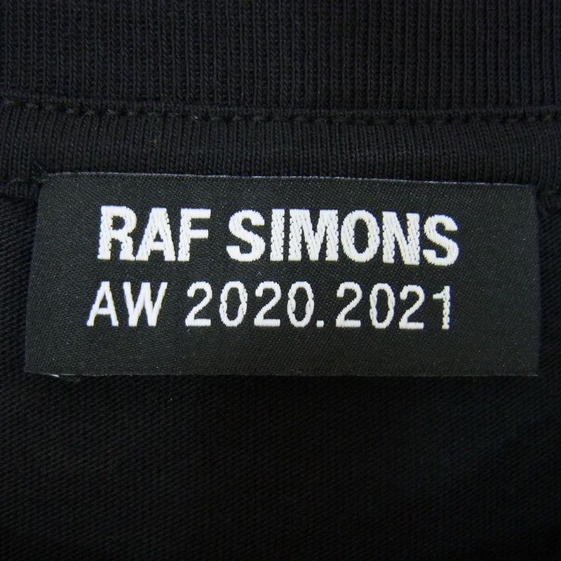 RAF SIMONS ラフシモンズ 20-21AW 202-102-19001-00099 Regular Fit T-Shirt Solar Youth レギュラー フィット ソーラー ユース Tシャツ ブラック系 S【新古品】【未使用】【中古】
