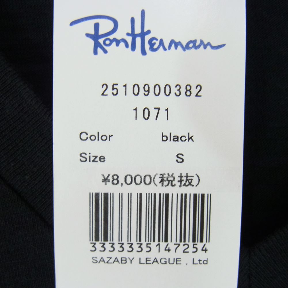 Ron Herman ロンハーマン Vネック ポケット付き 半袖Tシャツ ブラック系 S【新古品】【未使用】【中古】