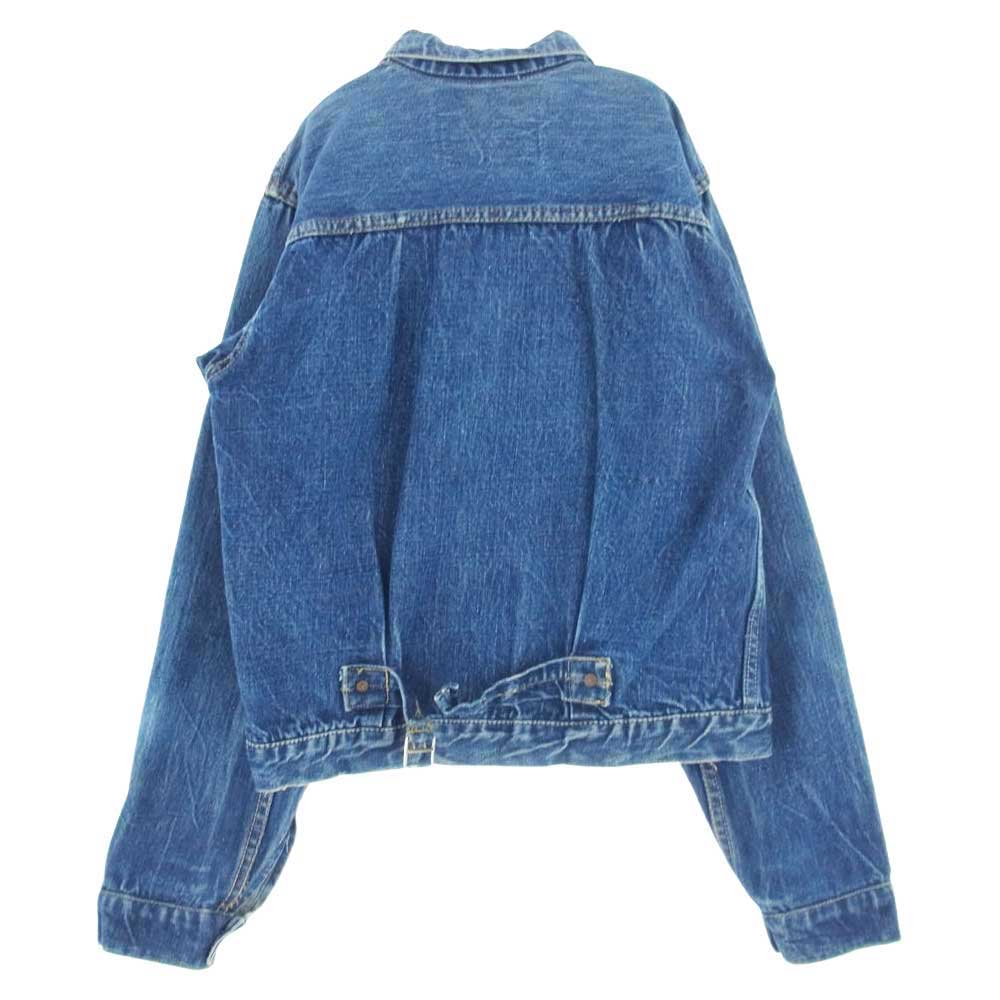 Levi's リーバイス ヴィンテージ オリジナル 506xx 1st 刻印ツメ シンチバックリペア 片面 均等V デニム ジャケット インディゴブルー系【中古】