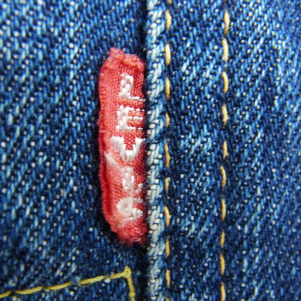 Levi's リーバイス ヴィンテージ オリジナル 506xx 1st 刻印ツメ シンチバックリペア 片面 均等V デニム ジャケット インディゴブルー系【中古】