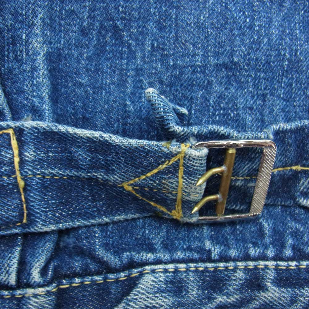 Levi's リーバイス ヴィンテージ オリジナル 506xx 1st 刻印ツメ シンチバックリペア 片面 均等V デニム ジャケット インディゴブルー系【中古】