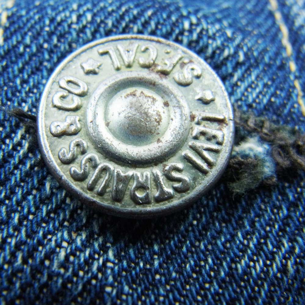 Levi's リーバイス ヴィンテージ オリジナル 506xx 1st 刻印ツメ シンチバックリペア 片面 均等V デニム ジャケット インディゴブルー系【中古】