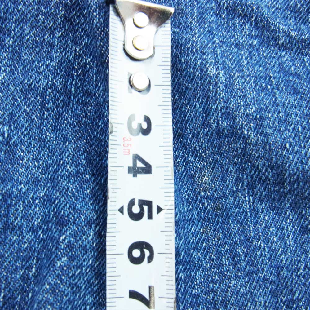 Levi's リーバイス ヴィンテージ オリジナル 506xx 1st 刻印ツメ シンチバックリペア 片面 均等V デニム ジャケット インディゴブルー系【中古】