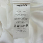 WEIRDO ウィアード WRD-18-AW-22 THE CIRCUS 胸ポケット 刺繍 虎 トラ 長袖 シャツ ホワイト系 L【中古】