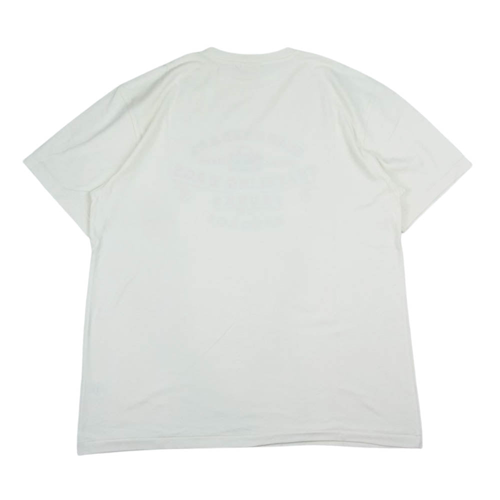 GLADHAND & Co. グラッドハンド TRAVELING BAG TRUNKS  トラベルバッグ プリント 半袖 クルーネック Tシャツ ホワイト系 XL【中古】
