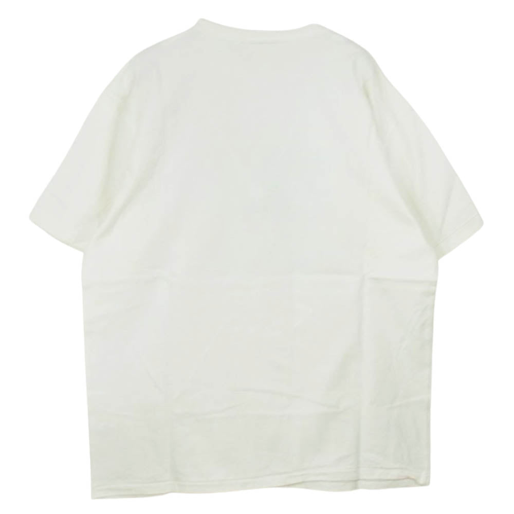 GLADHAND & Co. グラッドハンド WALKING ウォーキング レザーシューズ プリント 半袖 クルーネック Tシャツ ホワイト系 XL【中古】