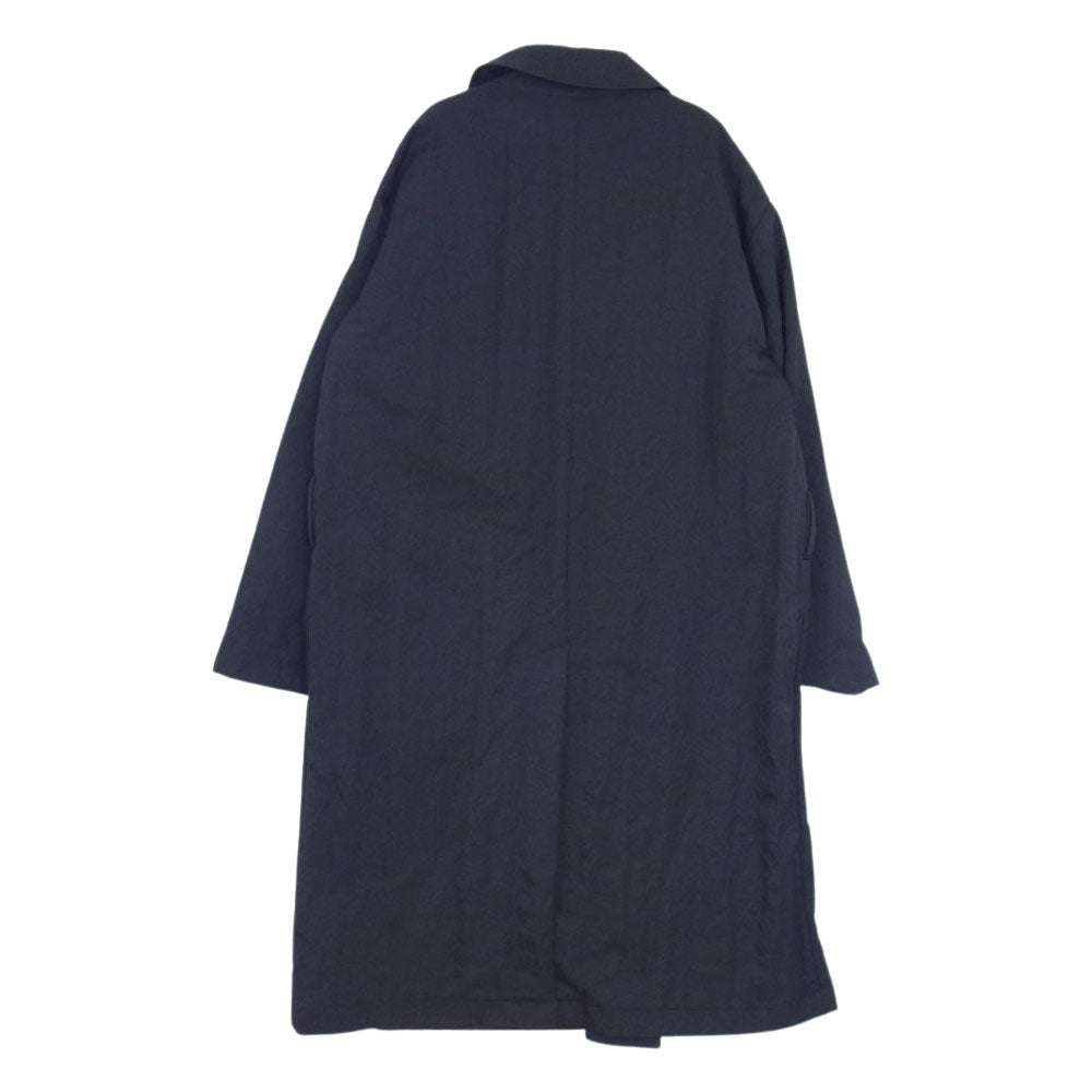 エイトン SHRINK NYLON NY TRENCH COAT シュリンク ナイロン トレンチコート ブラック系 04【中古】
