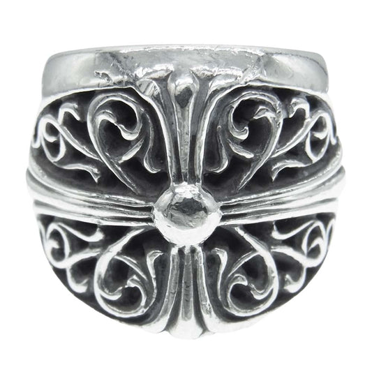 CHROME HEARTS クロムハーツ（原本無） CLASSIC OVAL クラシック オーバル クロス リング シルバー系 23.5号【中古】
