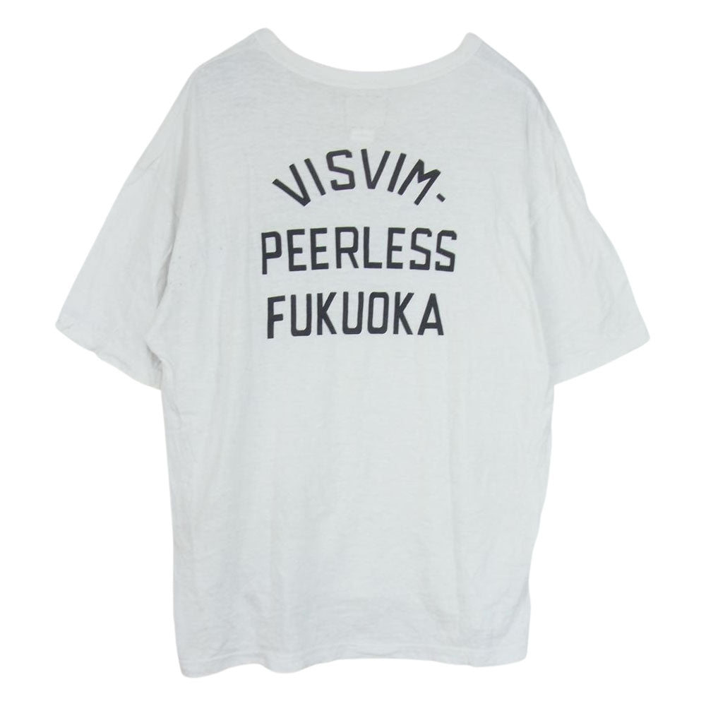 VISVIM ビズビム 22AW 122405010001 FUKUOKA JUMBO TEE S／S 福岡限定 Tシャツ ホワイト系 3【中古】