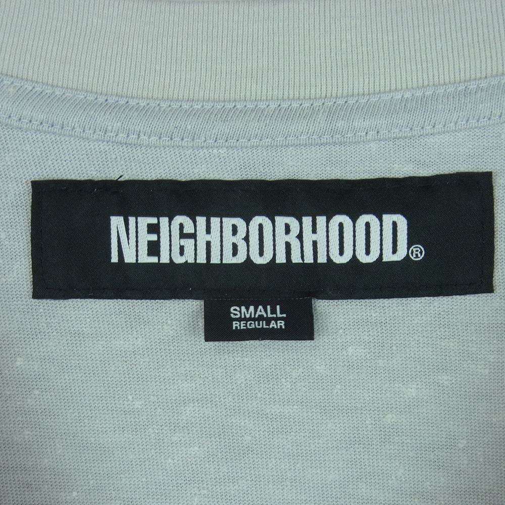 NEIGHBORHOOD ネイバーフッド 23SS 231LPNH-CSM03 LOGO PRINT CREWNECK LS ロゴ プリント クルーネック ロンT ロングスリーブ 長袖 Tシャツ グレー系 S【極上美品】【中古】