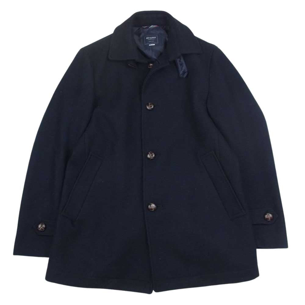 ケント KNOT112 ウール ステンカラー コート ネイビー系 M【中古】