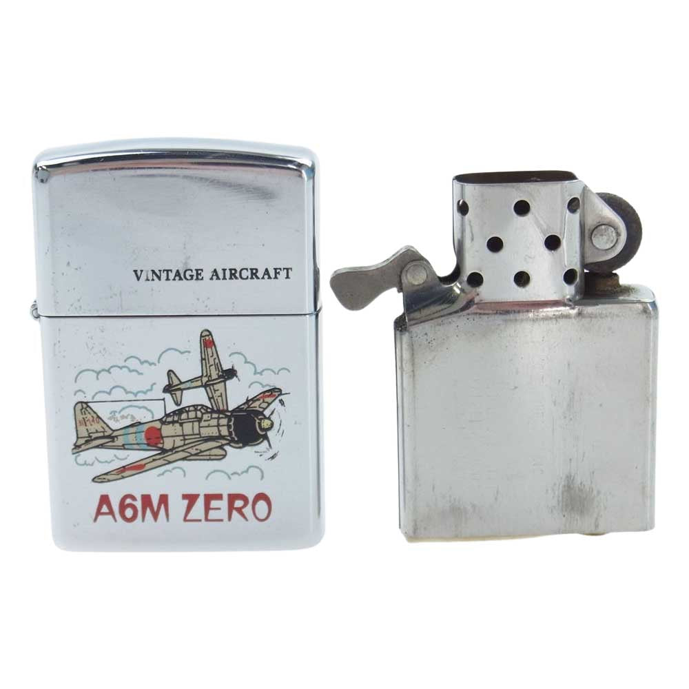 ZIPPO ジッポ VINTAGE AIRCRAFT A6M ZERO ジッポ シルバー系【中古】