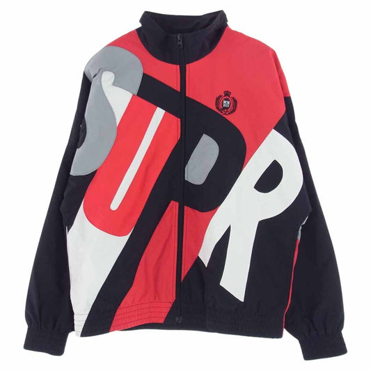 Supreme シュプリーム 20SS Big Letter Track Jacket ビッグ レター ロゴ トラック ナイロン ジャケット ブラック系 レッド系 S【中古】