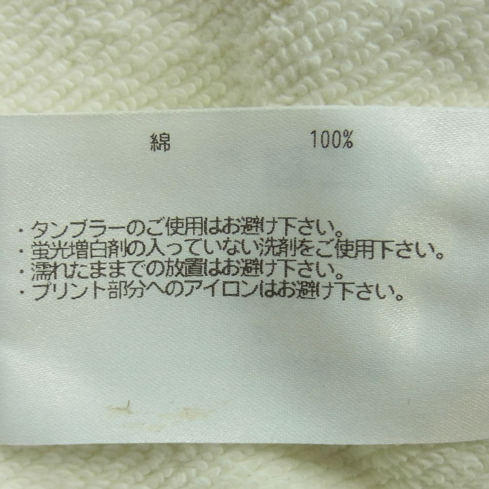LOOPWHEELER ループウィラー LOWERCASE ロワーケース ライトツリウラケ フーディー パーカー オフホワイト系 XL【中古】
