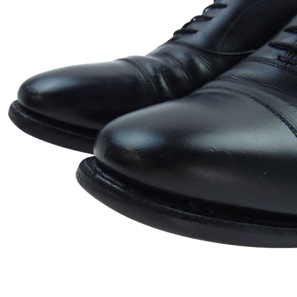 SCOTCH GRAIN スコッチグレイン 2726 シャインオアレイン キャップトゥ ドレス ビジネス シューズ ブラック系 25cm【中古】