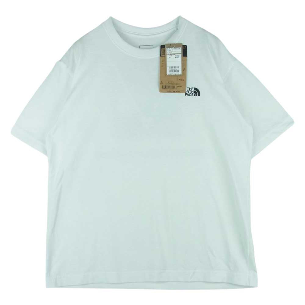 THE NORTH FACE ノースフェイス NT32350 Back Square Logo TEE ショート スリーブ バック スクエアー ロゴ 半袖 Tシャツ ホワイト系 M【新古品】【未使用】【中古】