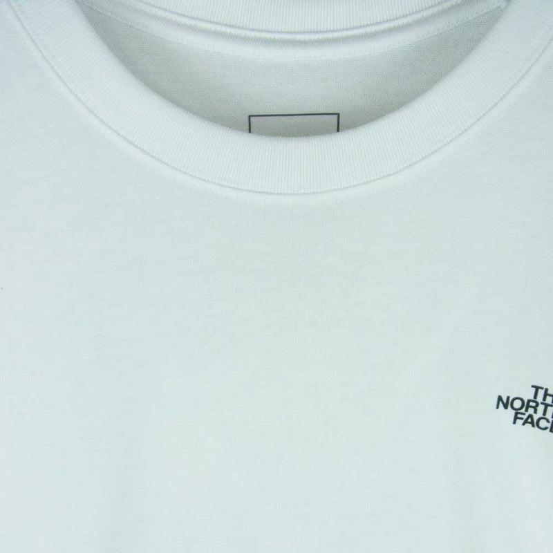 THE NORTH FACE ノースフェイス NT32350 Back Square Logo TEE ショート スリーブ バック スクエアー ロゴ 半袖 Tシャツ ホワイト系 M【新古品】【未使用】【中古】