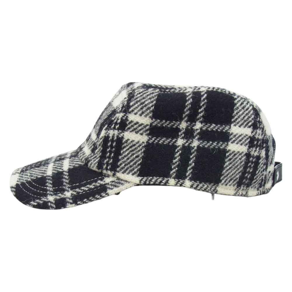 オーエーエムシー × Harris Tweed ハリスツイード キャップ ブラック系【中古】