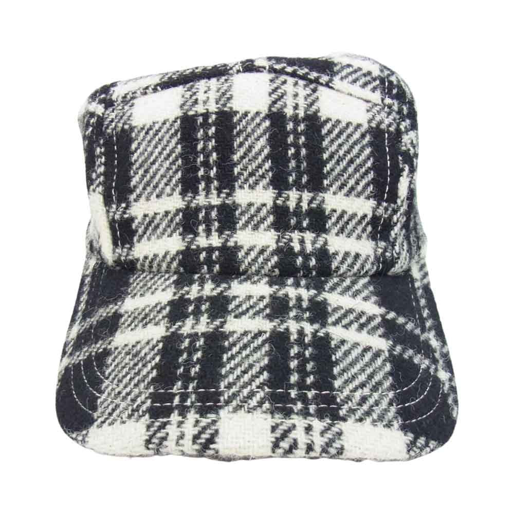 オーエーエムシー × Harris Tweed ハリスツイード キャップ ブラック系【中古】