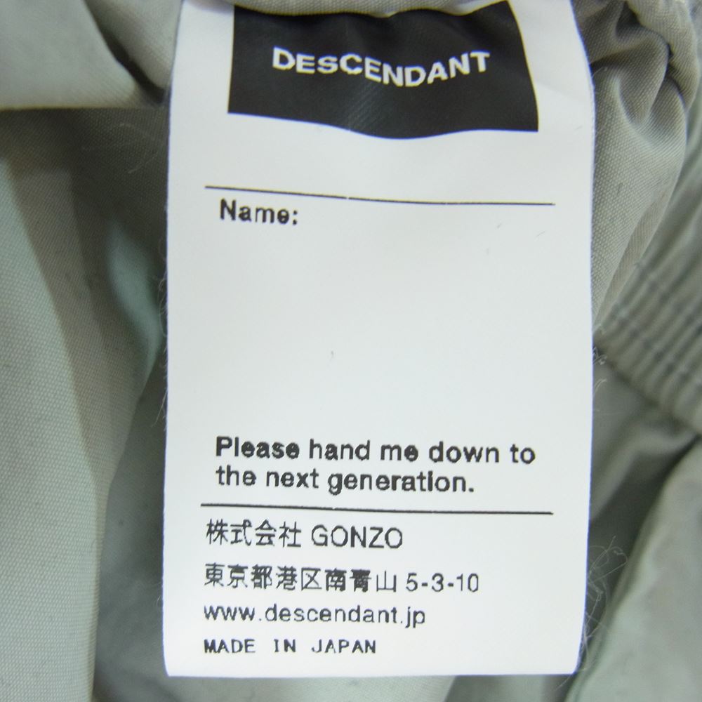 DESCENDANT ディセンダント 23SS 231WVDS-PTM01 WHARF NYLON