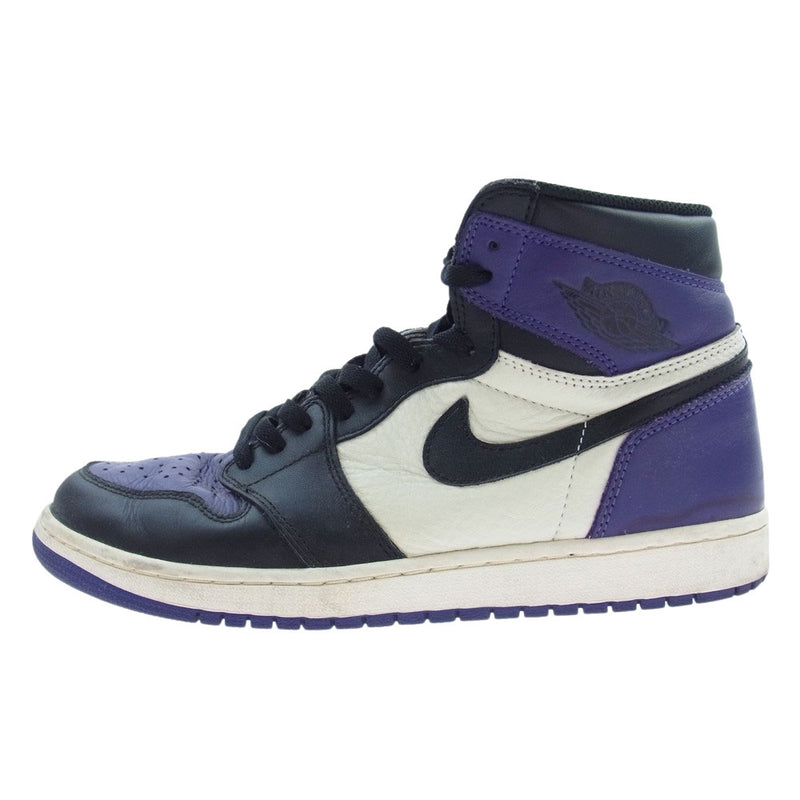 NIKE ナイキ 555088-501 Air Jordan 1 Retro High OG Court Purple エア ジョーダン ワン レトロ ハイ OG コートパープル パープル系 28.5cm【中古】