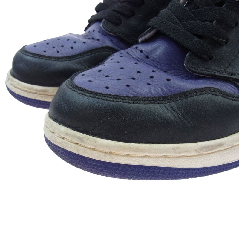 NIKE ナイキ 555088-501 Air Jordan 1 Retro High OG Court Purple エア ジョーダン ワン レトロ ハイ OG コートパープル パープル系 28.5cm【中古】