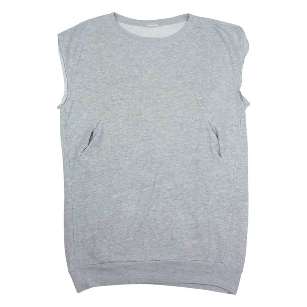 DRIES VAN NOTEN ドリスヴァンノッテン 国内正規品 メランジ カットオフ フレンチスリーブ スウェット ワンピース グレー系 S【中古】