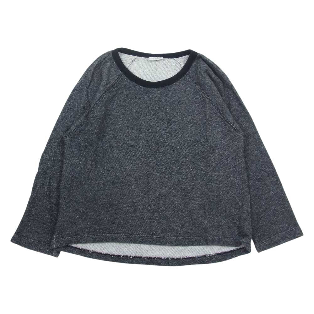 DRIES VAN NOTEN ドリスヴァンノッテン 国内正規品 メランジ ラグランスリーブ クルーネック スウェット ブラック系 S【中古】