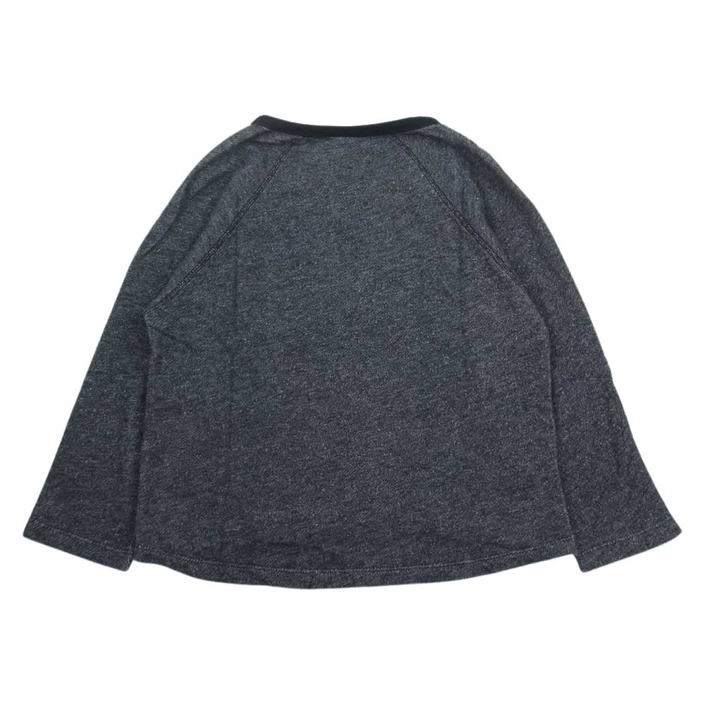 DRIES VAN NOTEN ドリスヴァンノッテン 国内正規品 メランジ ラグランスリーブ クルーネック スウェット ブラック系 S【中古】