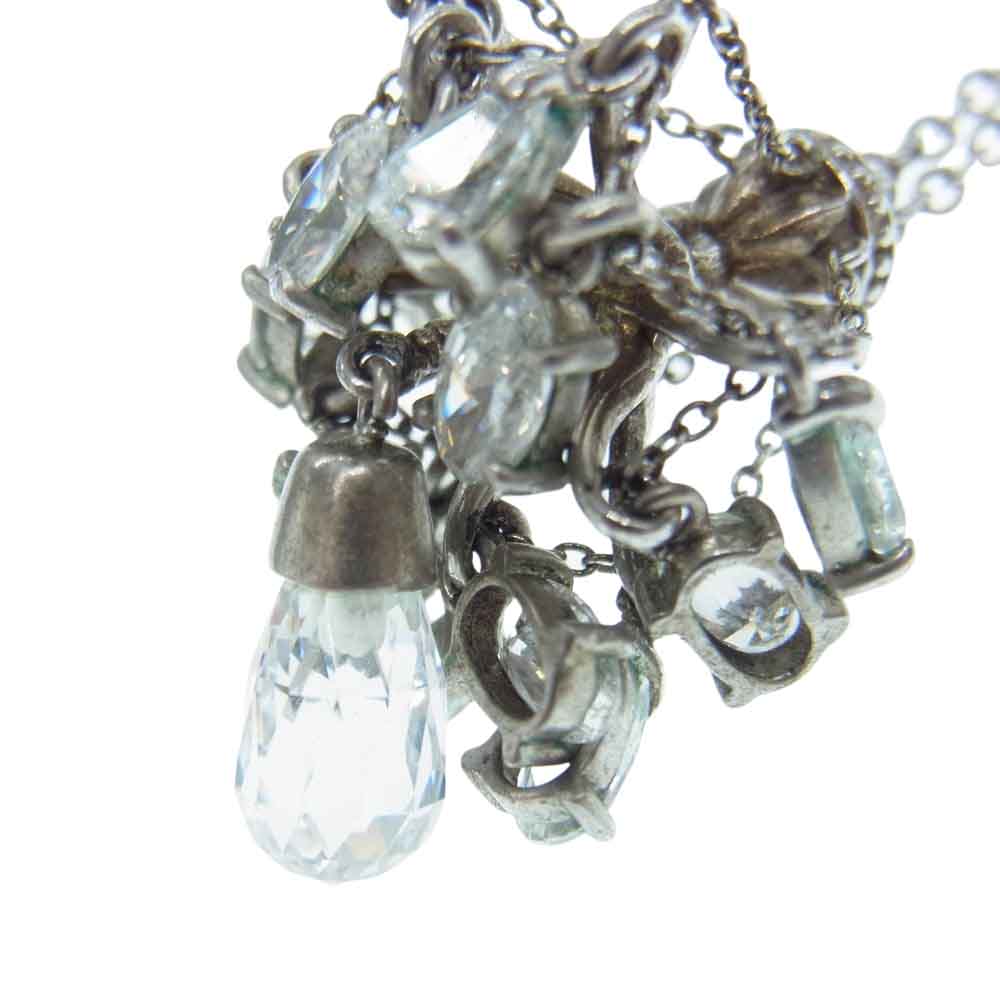 Justin Davis ジャスティンデイビス SEJ015 CHANDELIER CLEAR シャンデリア クリア ドロップ ピアス 片耳用 シルバー系【中古】