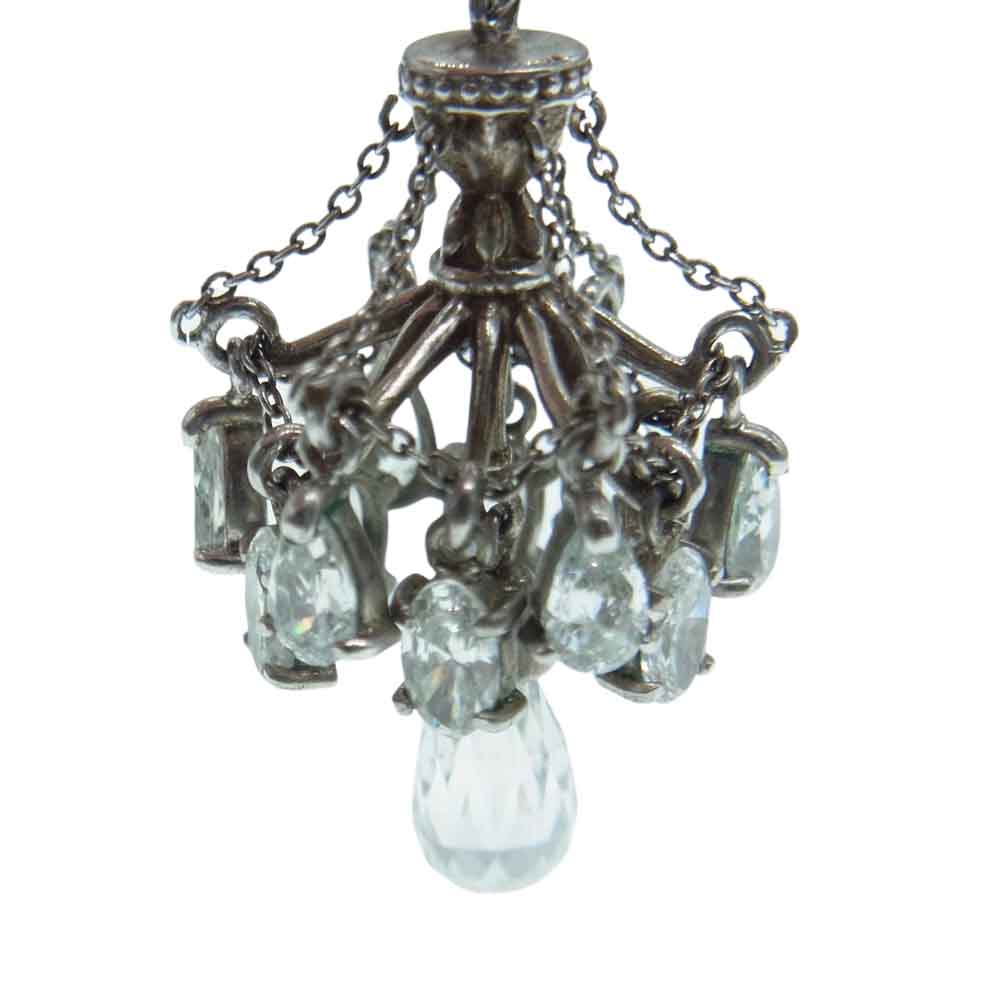 Justin Davis ジャスティンデイビス SEJ015 CHANDELIER CLEAR シャンデリア クリア ドロップ ピアス 片耳用 シルバー系【中古】