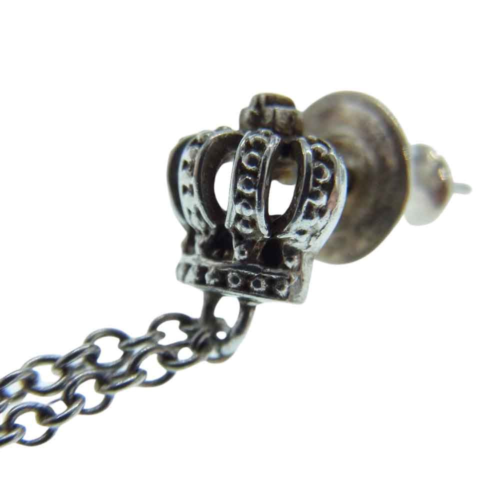 Justin Davis ジャスティンデイビス SEJ015 CHANDELIER CLEAR シャンデリア クリア ドロップ ピアス 片耳用 シルバー系【中古】