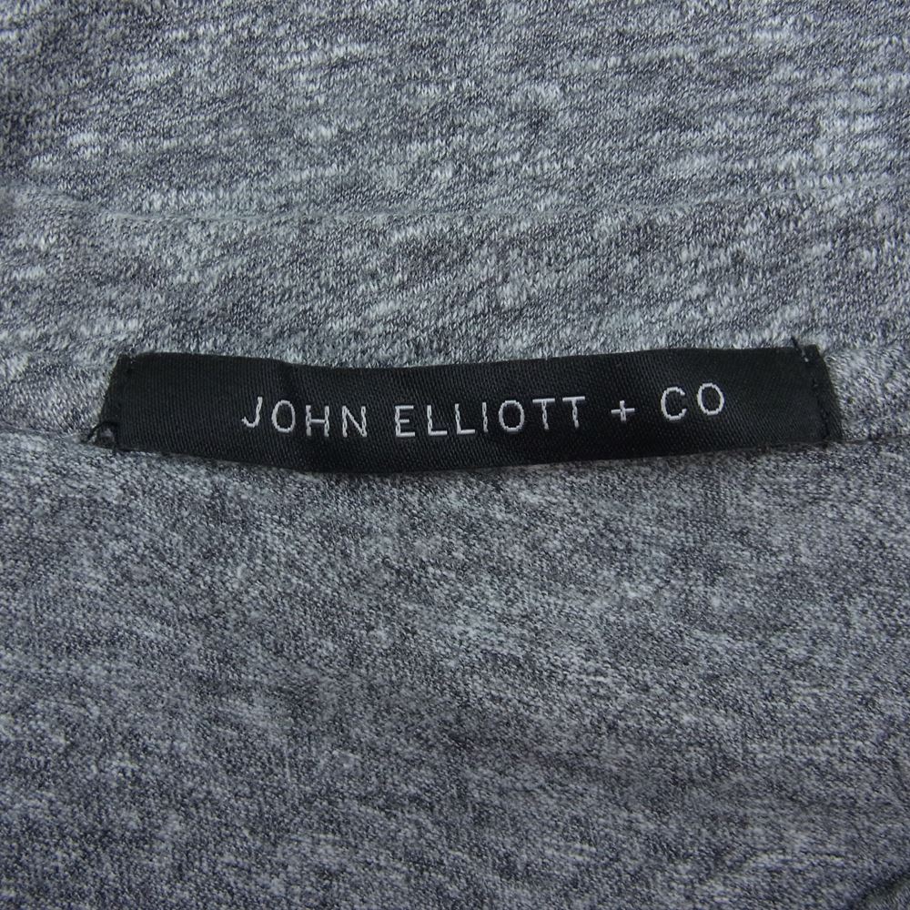 JOHN ELLIOTT メランジ 霜降り ロング カットソー Tシャツ グレー系【中古】