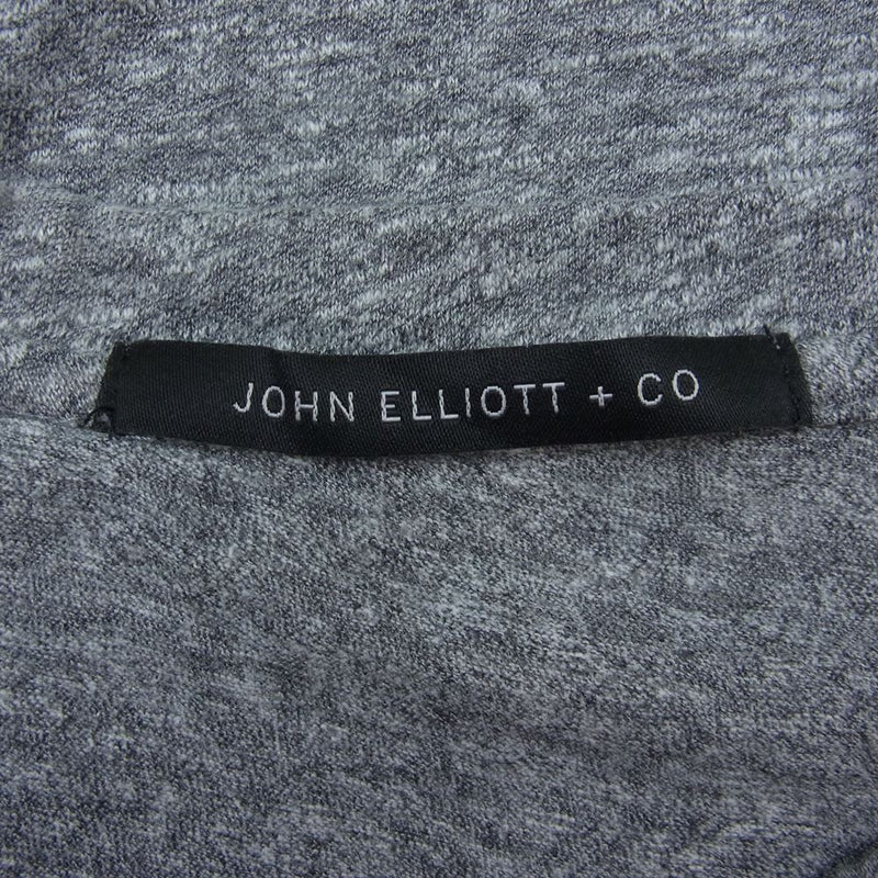 JOHN ELLIOTT メランジ 霜降り ロング カットソー Tシャツ グレー系【中古】